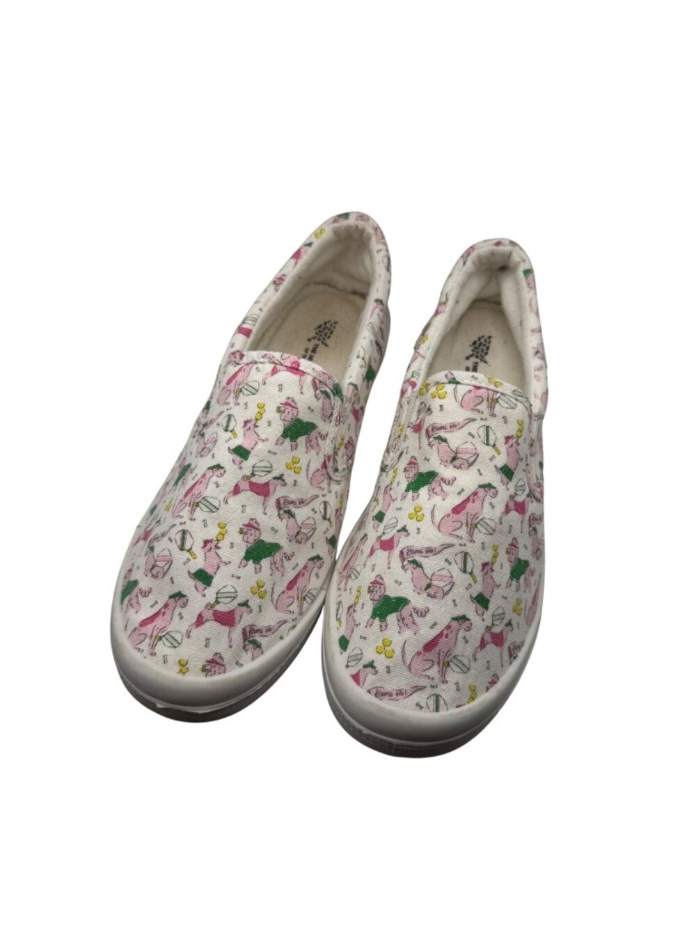 The Humane Society 7M Slip On Shoes Canvas Animal Print Casual Flat Sneaker